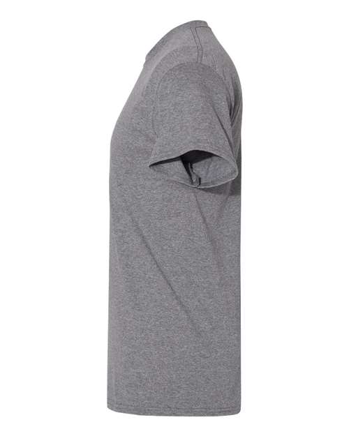 Gildan USA-Made Fine Jersey T-Shirt 5000 Graphite Heather Custom Embroidered Business Logo