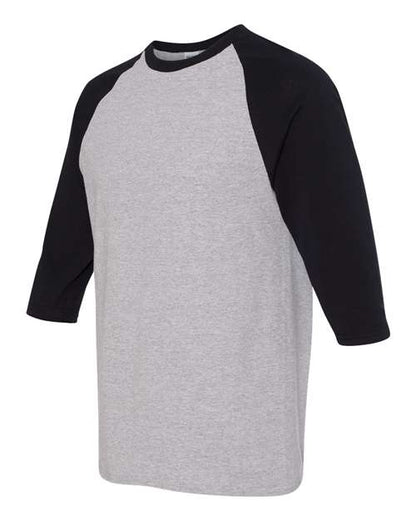 Gildan Heavy Cotton™ Raglan Three-Quarter Sleeve T-Shirt 5700 Custom Embroidered Business Logo