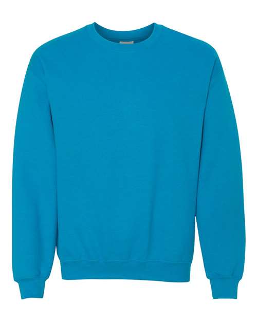 Gildan Heavy Blend™ Crewneck Sweatshirt 18000 Sapphire Custom Embroidered Business Logo