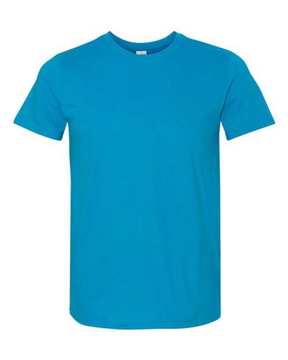 Gildan Softstyle® T-Shirt 64000 Sapphire Custom Embroidered Business Logo