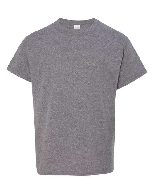 Gildan Heavy Cotton™ Youth T-Shirt 5000B Gold Custom Embroidered Business Logo