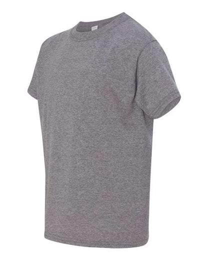 Gildan Heavy Cotton™ Youth T-Shirt 5000B Graphite Heather Custom Embroidered Business Logo
