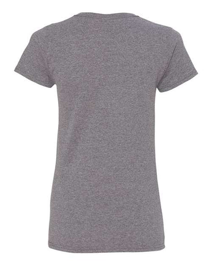 Gildan Heavy Cotton™ Women’s T-Shirt 5000L Graphite Heather Custom Embroidered Business Logo