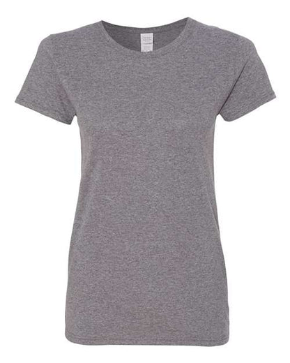 Gildan Heavy Cotton™ Women’s T-Shirt 5000L Graphite Heather Custom Embroidered Business Logo