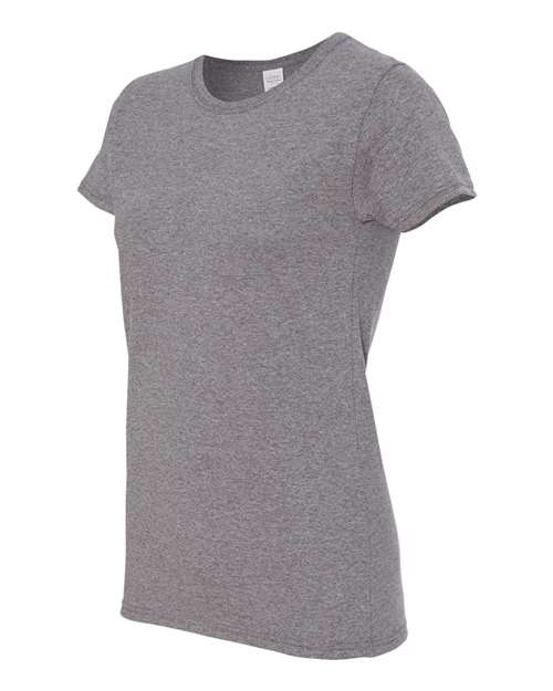 Gildan Heavy Cotton™ Women’s T-Shirt 5000L Graphite Heather Custom Embroidered Business Logo