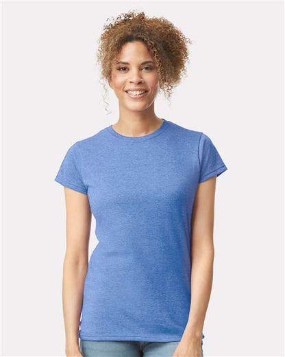 Custom Embroidered  Gildan Softstyle® Women’s T-Shirt 64000L Heather Royal