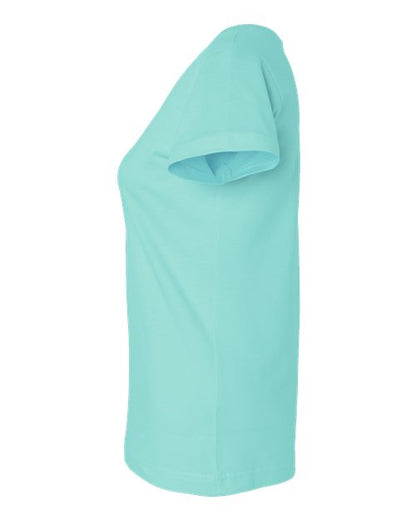 LAT Women's Fine Jersey V-Neck Tee 3507 Chill