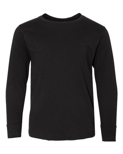 LAT Youth Fine Jersey Long Sleeve Tee 6201 Black