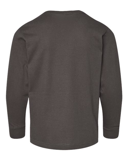 LAT Youth Fine Jersey Long Sleeve Tee 6201 Charcoal