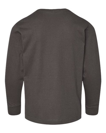 LAT Youth Fine Jersey Long Sleeve Tee 6201 Charcoal