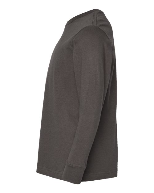 LAT Youth Fine Jersey Long Sleeve Tee 6201 Charcoal
