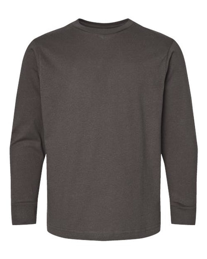 LAT Youth Fine Jersey Long Sleeve Tee 6201 Charcoal