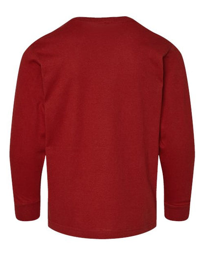 LAT Youth Fine Jersey Long Sleeve Tee 6201 Garnet