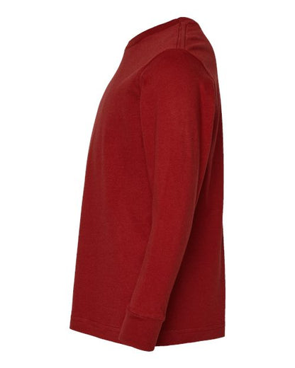 LAT Youth Fine Jersey Long Sleeve Tee 6201 Garnet