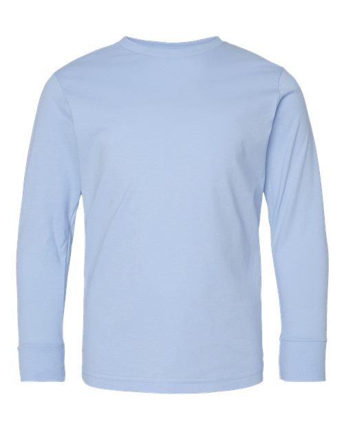 LAT Youth Fine Jersey Long Sleeve Tee 6201 Light Blue