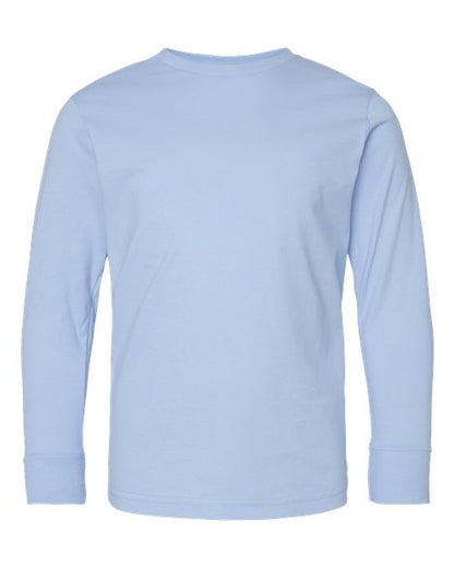 LAT Youth Fine Jersey Long Sleeve Tee 6201 Light Blue