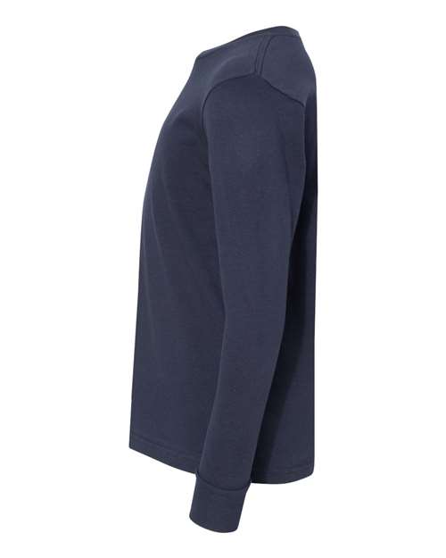 LAT Youth Fine Jersey Long Sleeve Tee 6201 Navy