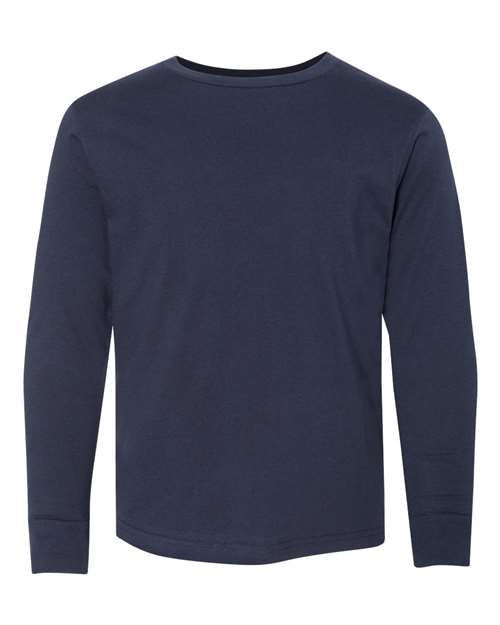 LAT Youth Fine Jersey Long Sleeve Tee 6201 Navy