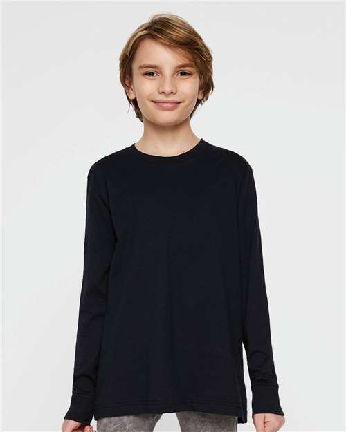 LAT Youth Fine Jersey Long Sleeve Tee 6201 Navy