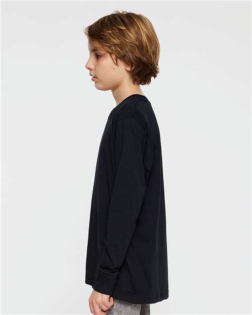 LAT Youth Fine Jersey Long Sleeve Tee 6201 Navy