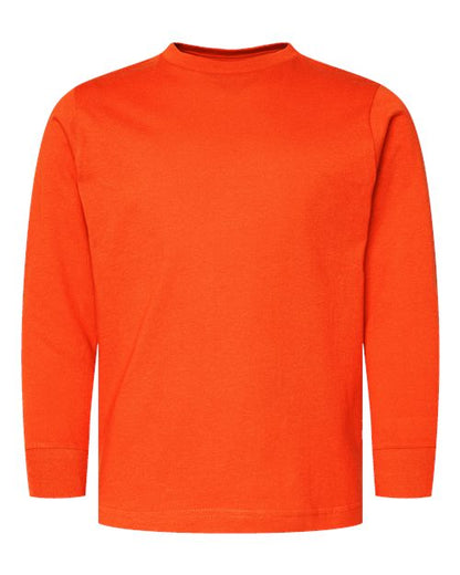 LAT Youth Fine Jersey Long Sleeve Tee 6201 Orange