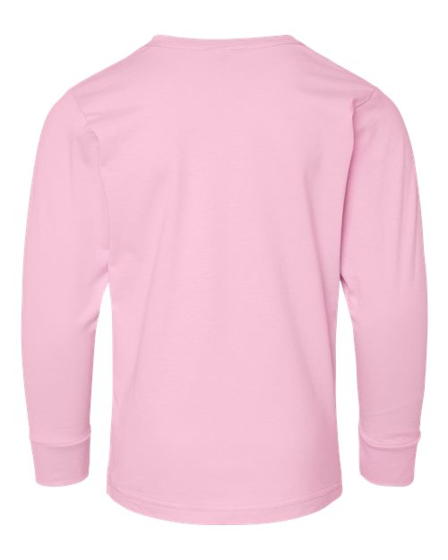 LAT Youth Fine Jersey Long Sleeve Tee 6201 Pink