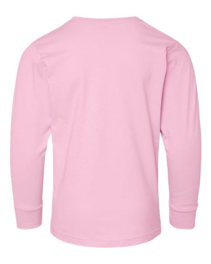 LAT Youth Fine Jersey Long Sleeve Tee 6201 Pink