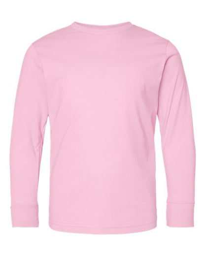LAT Youth Fine Jersey Long Sleeve Tee 6201 Pink