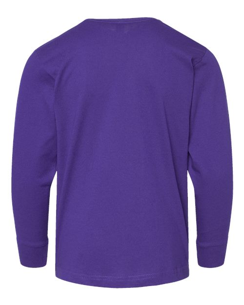 LAT Youth Fine Jersey Long Sleeve Tee 6201 Purple
