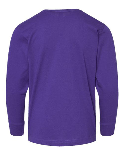 LAT Youth Fine Jersey Long Sleeve Tee 6201 Purple