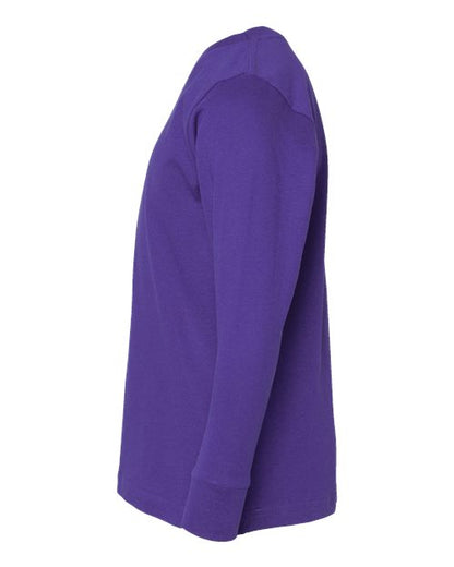 LAT Youth Fine Jersey Long Sleeve Tee 6201 Purple