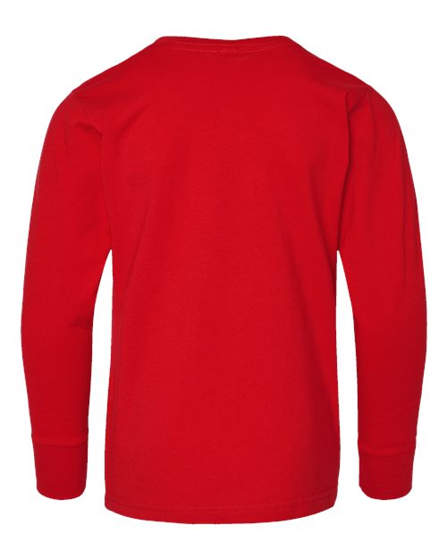 LAT Youth Fine Jersey Long Sleeve Tee 6201 Red