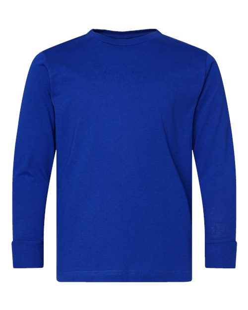LAT Youth Fine Jersey Long Sleeve Tee 6201 Royal