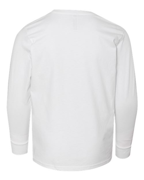 LAT Youth Fine Jersey Long Sleeve Tee 6201 White