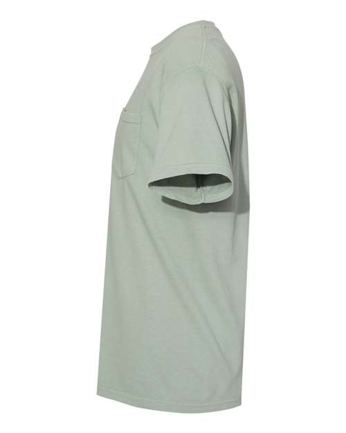Comfort Colors Garment-Dyed Heavyweight Pocket T-Shirt 6030 Bay Custom Embroidered Business Logo