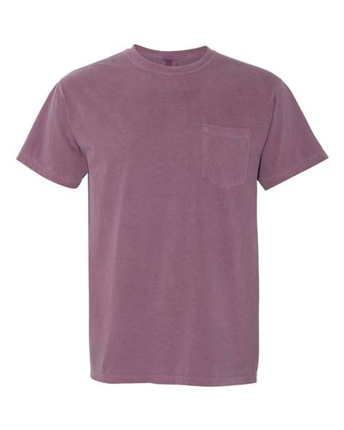 Comfort Colors Garment-Dyed Heavyweight Pocket T-Shirt 6030 Bay Custom Embroidered Business Logo