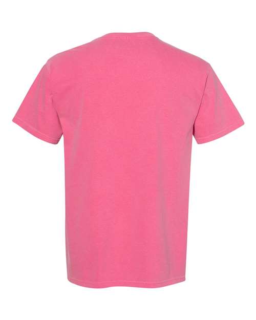 Comfort Colors Garment-Dyed Heavyweight Pocket T-Shirt 6030 Crunchberry Custom Embroidered Business Logo