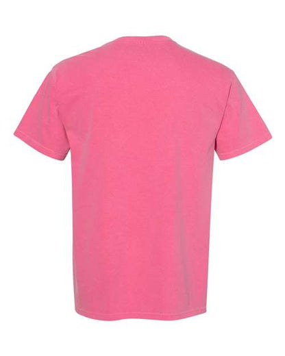 Comfort Colors Garment-Dyed Heavyweight Pocket T-Shirt 6030 Crunchberry Custom Embroidered Business Logo