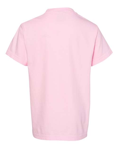 Comfort Colors Garment-Dyed Youth Heavyweight T-Shirt 9018 Black Custom Embroidered Business Logo