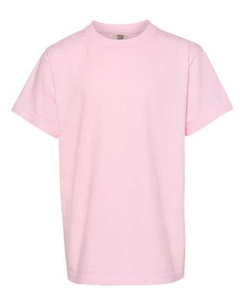Comfort Colors Garment-Dyed Youth Heavyweight T-Shirt 9018 Blossom Custom Embroidered Business Logo