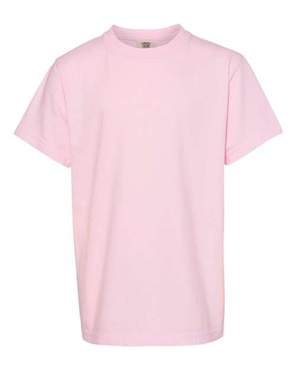 Comfort Colors Garment-Dyed Youth Heavyweight T-Shirt 9018 Blossom Custom Embroidered Business Logo