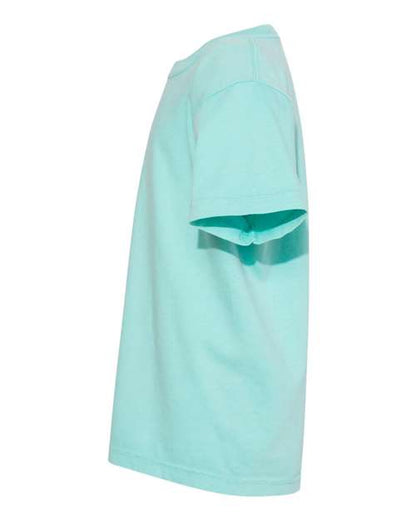 Comfort Colors Garment-Dyed Youth Heavyweight T-Shirt 9018 Chalky Mint Custom Embroidered Business Logo