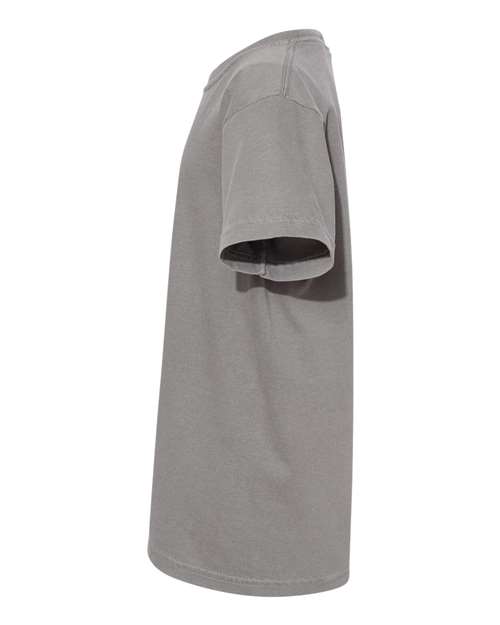 Comfort Colors Garment-Dyed Youth Heavyweight T-Shirt 9018 Grey Custom Embroidered Business Logo