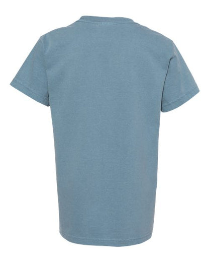 Comfort Colors Garment-Dyed Youth Heavyweight T-Shirt 9018 Grey Custom Embroidered Business Logo