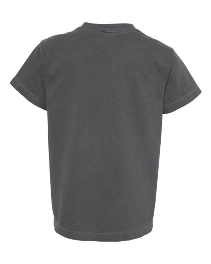Comfort Colors Garment-Dyed Youth Heavyweight T-Shirt 9018 Orchid Custom Embroidered Business Logo