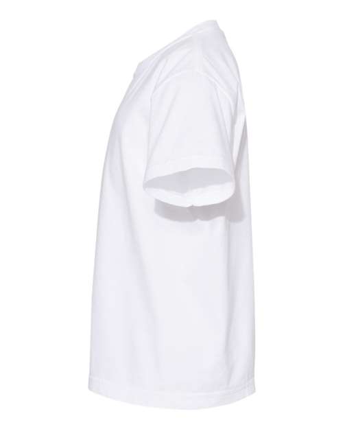 Comfort Colors Garment-Dyed Youth Heavyweight T-Shirt 9018 White Custom Embroidered Business Logo