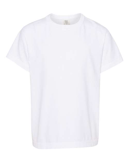Comfort Colors Garment-Dyed Youth Heavyweight T-Shirt 9018 Watermelon Custom Embroidered Business Logo