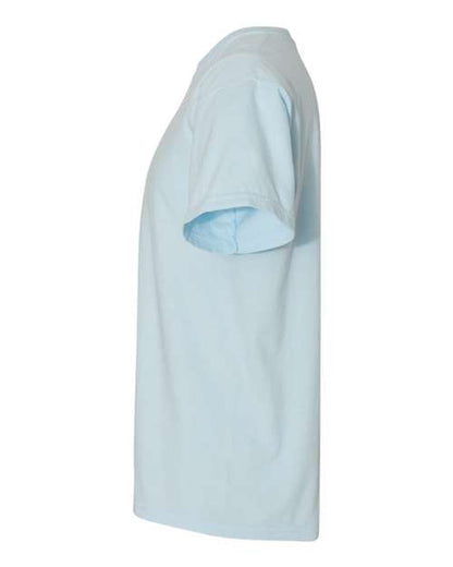 Comfort Colors Garment-Dyed Heavyweight T-Shirt 1717 Chambray Custom Embroidered Business Logo