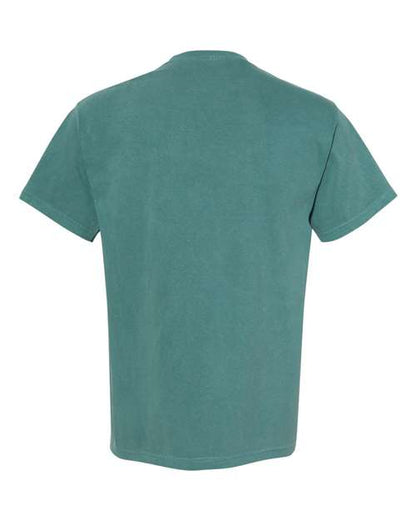 Comfort Colors Garment-Dyed Heavyweight T-Shirt 1717 Denim Custom Embroidered Business Logo