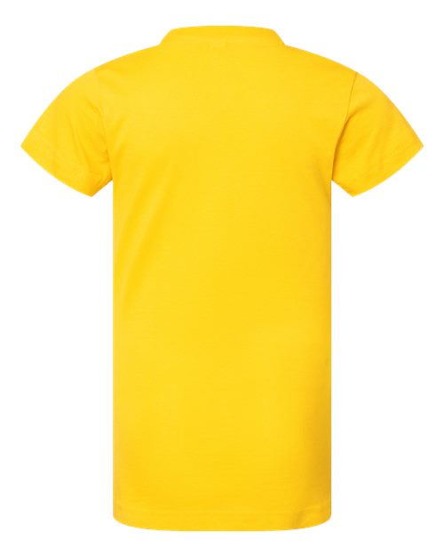 LAT Girls' Fine Jersey Tee 2616 Yellow